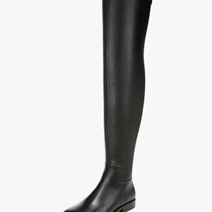 Black Over-the-Knee Leather Boots